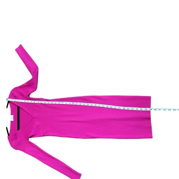 Aritzia Wilfred Gabrielle Dress- Pink Ribbed Sweater Dress- Size Small - Picture 13 of 13